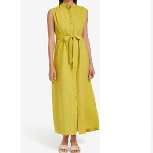 Calvin Klein Chartreuse linen Sundress